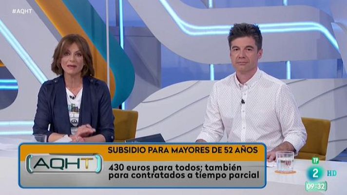 Aquí hay trabajo - Requisitos para cobrar el subsidio para mayores de 52 años