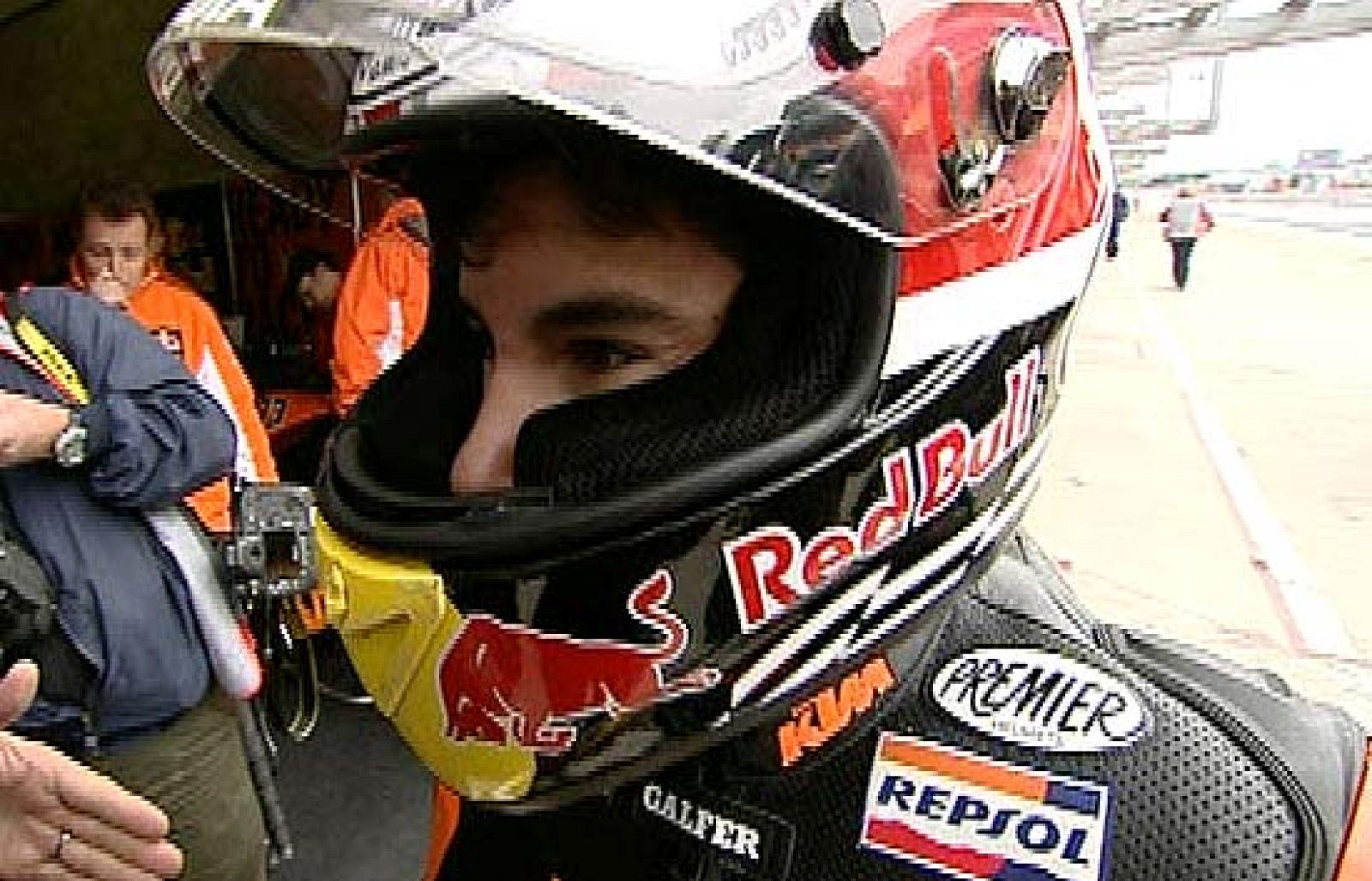 El joven piloto de Repsol KTM Marc Márquez se ha mostrado satisfecho por su primera 'pole'.