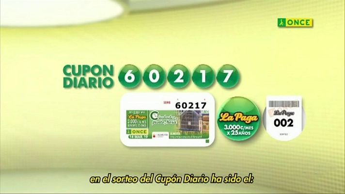 Sorteos ONCE - Sorteo ONCE - 14/03/19