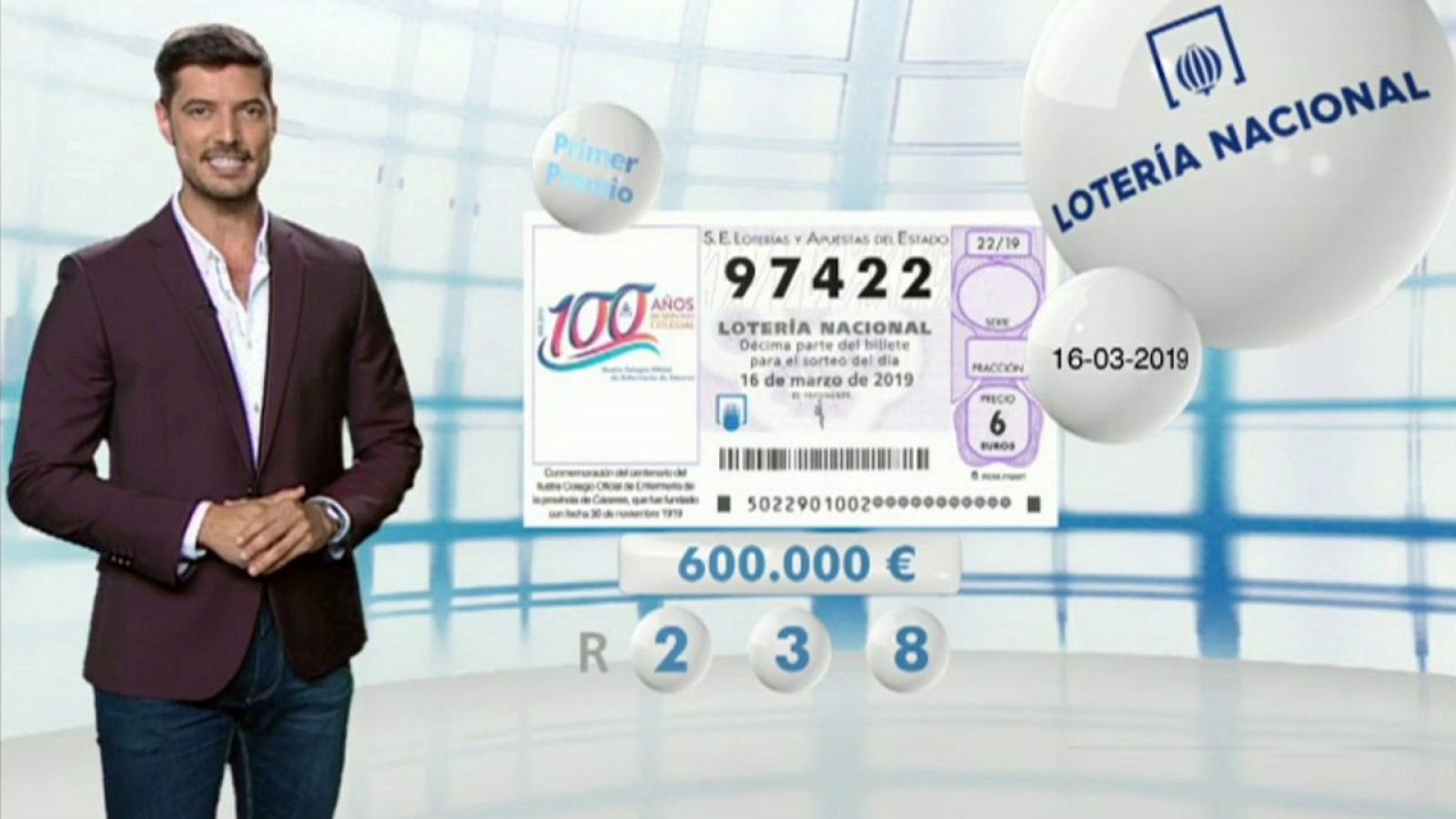 Lotería Nacional - 16/03/19 - ver ahora