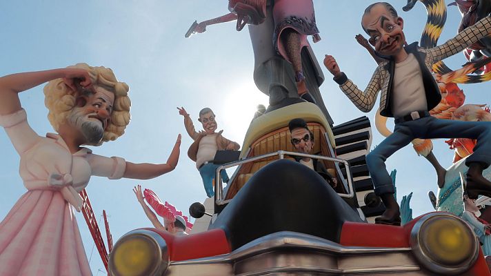 Telediario 1 - Valencia inicia la cuenta atrás para conocer la mejor falla de este año