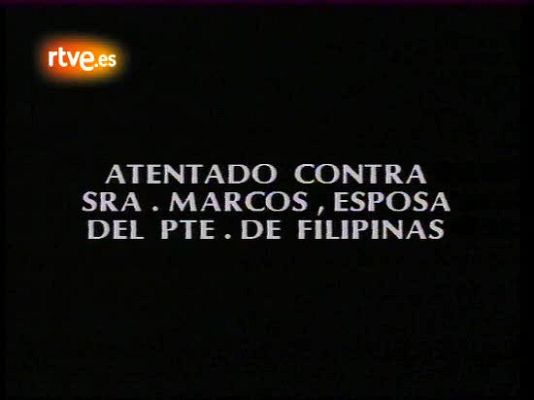 Fue noticia en el Archivo de RTVE - Atentado contra Imelda Marcos