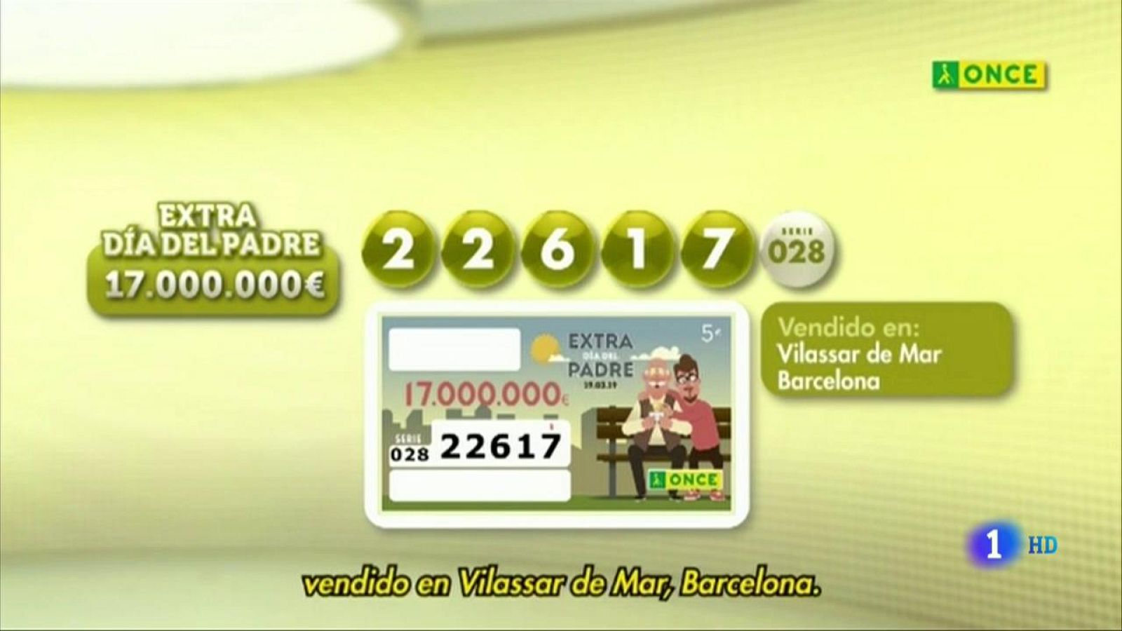 Sorteo ONCE - 19/03/19 - ver ahora