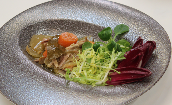  - Ensalada de perdiz escabechada de Dani García