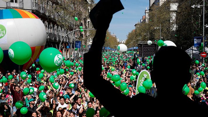 Telediario 1 - Manifestación en Madrid en contra del aborto y la eutanasia y en "apoyo a la vida"