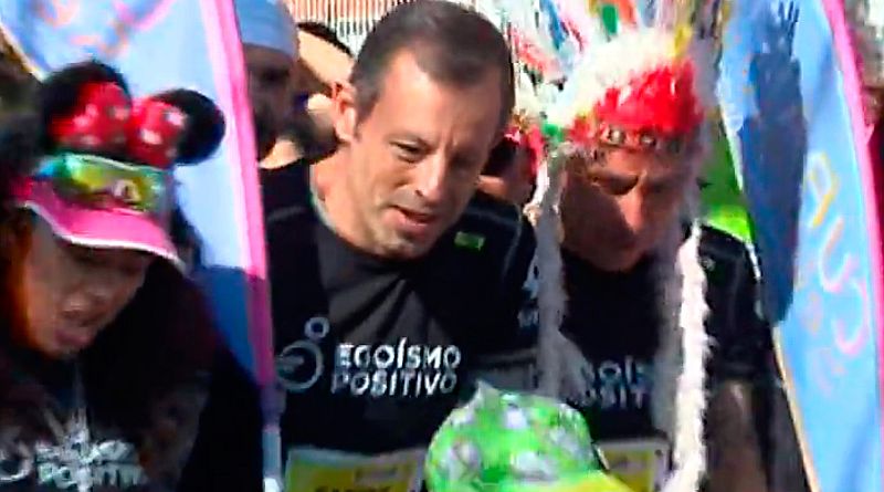 Rosell participa en una carrera solidaria en su primer acto público tras salir de la cárcel