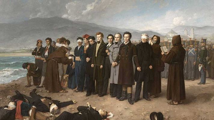 Telediario 1 - El 'Fusilamiento de Torrijos': la pintura "heroica" con la que El Prado celebra las colecciones reales