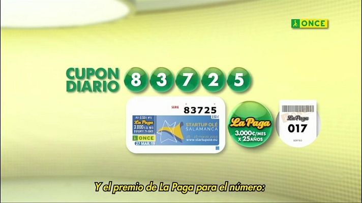 Sorteos ONCE - Sorteo ONCE - 27/03/19