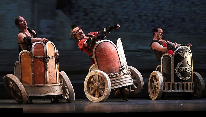 Telediario 1 - La compañía Yllana fusiona en su 'Ben Hur' el cine y el feminismo