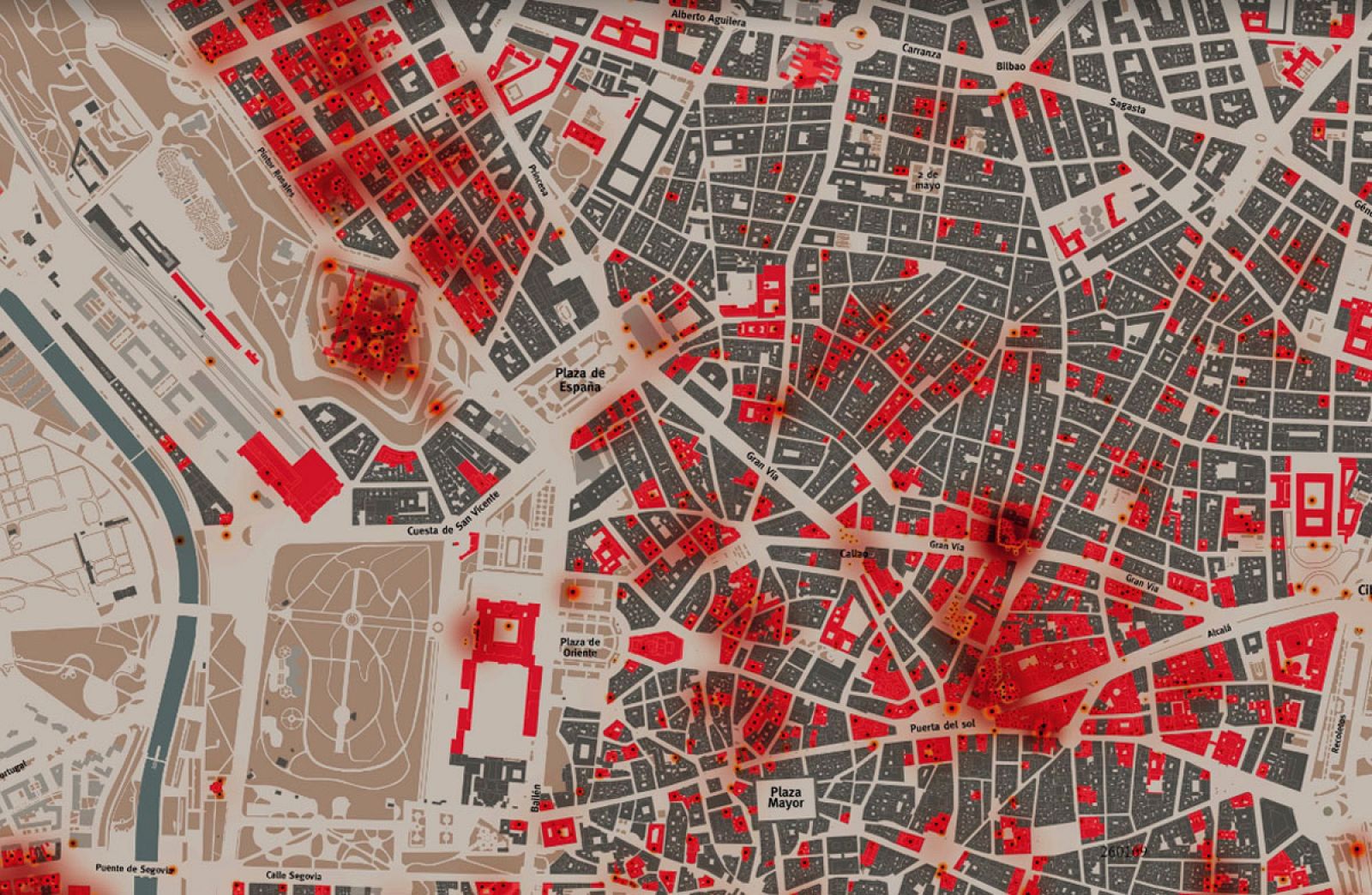 Mapa del Madrid bombardeado -RTVE.es | Ver