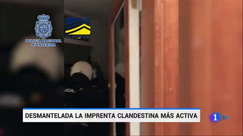 Desmantelan la imprenta clandestina más activa de España