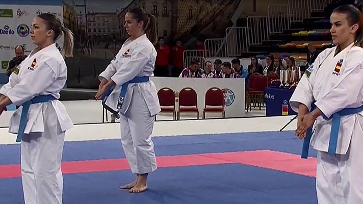 Kárate - Europeos de kárate 2019 | Kata del equipo femenino español que les dio el título europeo