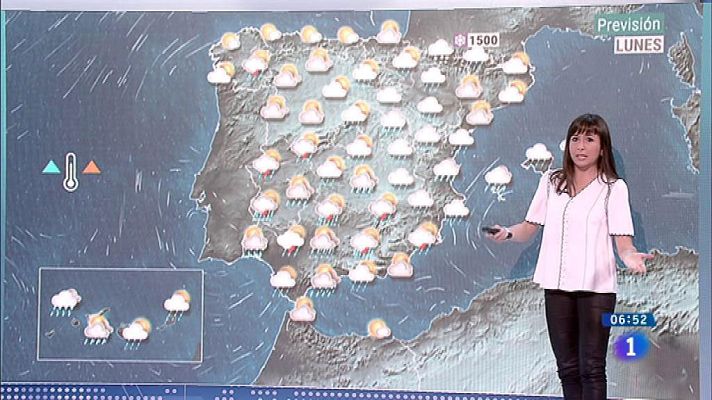El tiempo - Las lluvias persisten hoy en la mitad este peninsular y Baleares