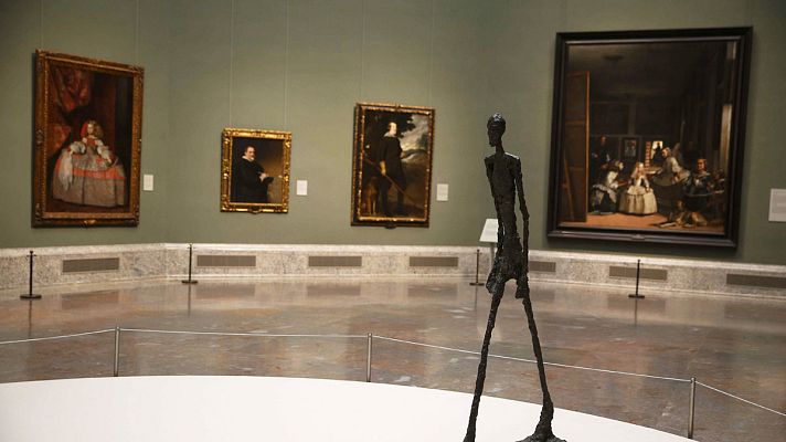 Telediario 1 - Giacometti pasea por el Prado