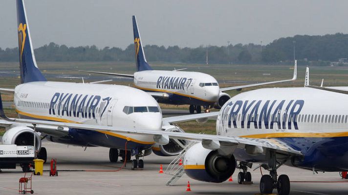 Telediario 1 - Ryanair entra en la lista de las diez empresas que más contaminaron en la UE en 2018