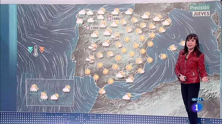 El tiempo - Hoy heladas en el interior de la mitad norte peninsular y lluvias en Canarias