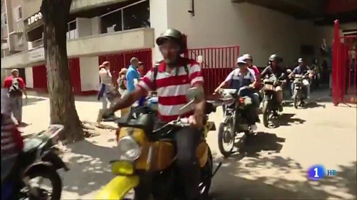 Telediario 1 - Movilizaciones en Venezuela