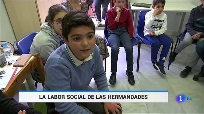 Telediario 1 - La labor social de las hermandades