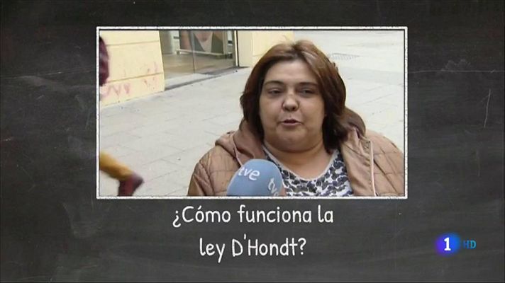 Telediario 1 - ¿Qué es la Ley D'hondt?