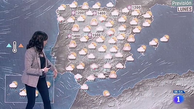 Lluvias y temperaturas al alza