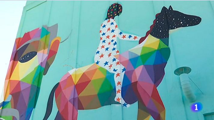 Telediario 1 - Graffitis por la inclusión en Ciudad Real