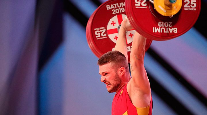 Telediario 1 - David Sánchez, bronce europeo en halterofília