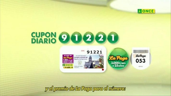 Sorteos ONCE - Sorteo ONCE - 09/04/19