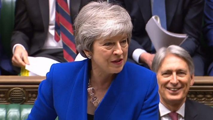 Telediario 1 - May vuelve a Bruselas para negociar la prórroga del 'Brexit' con los Veintisiete