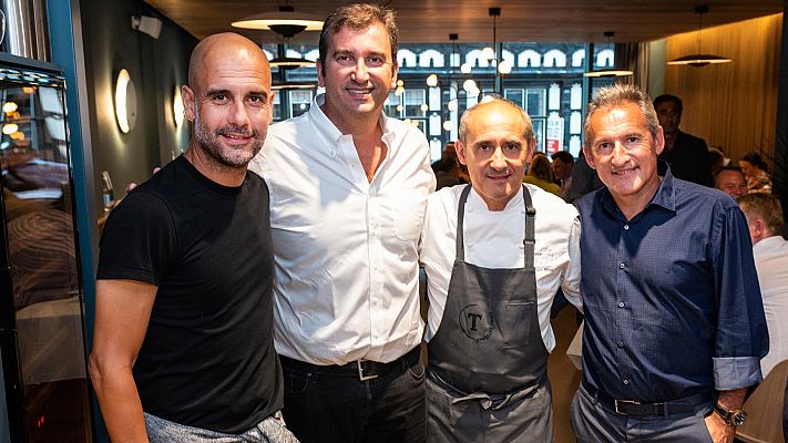 Telediario 1 - TVE visita el restaurante de Guardiola en Manchester