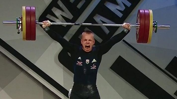 Halterofilia - Ritvars Suharevs supera a Andrés Eduardo Mata que consigue la plata en arrancada hasta 81 kilos