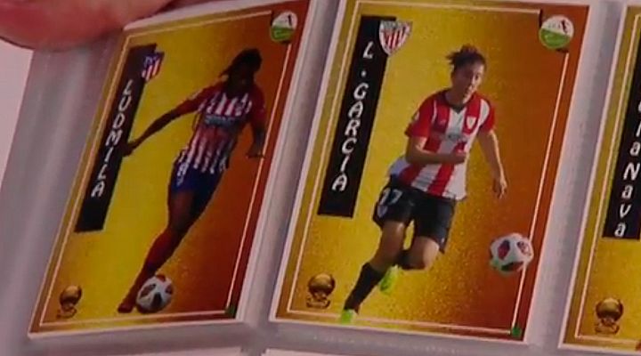 Telediario 1 - Las jugadoras de Primera femenina ya tienen sus cromos