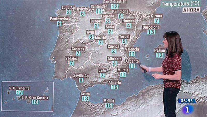 Chubascos aislados y subida de las temperaturas