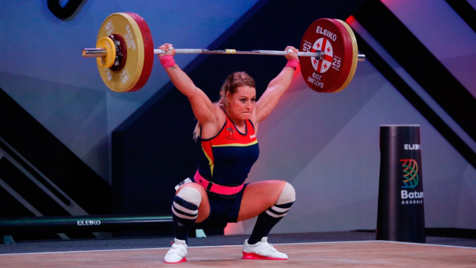Lydia Valentín se queda a un kilo de revalidar el título Europeo