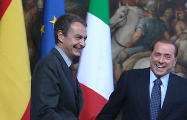  - Berlusconi y Zapatero, en Roma
