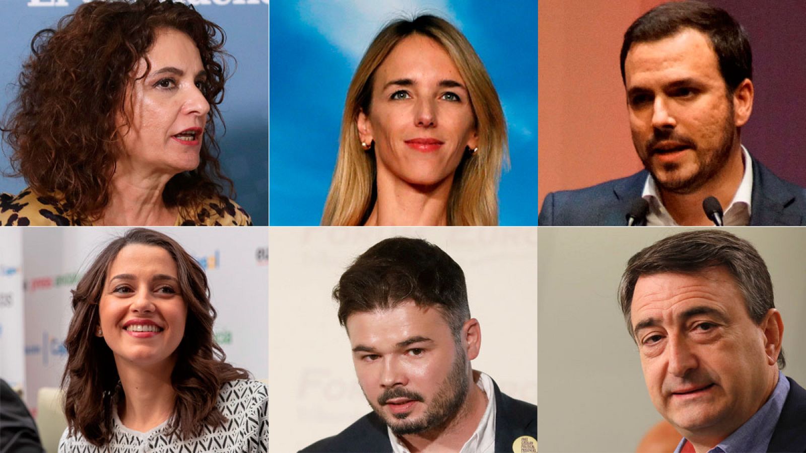 El debate a seis en RTVE enfrentará el martes a Álvarez de Toledo, Maria Jesús Montero, Garzón, Arrimadas, Rufián y Aitor Esteban