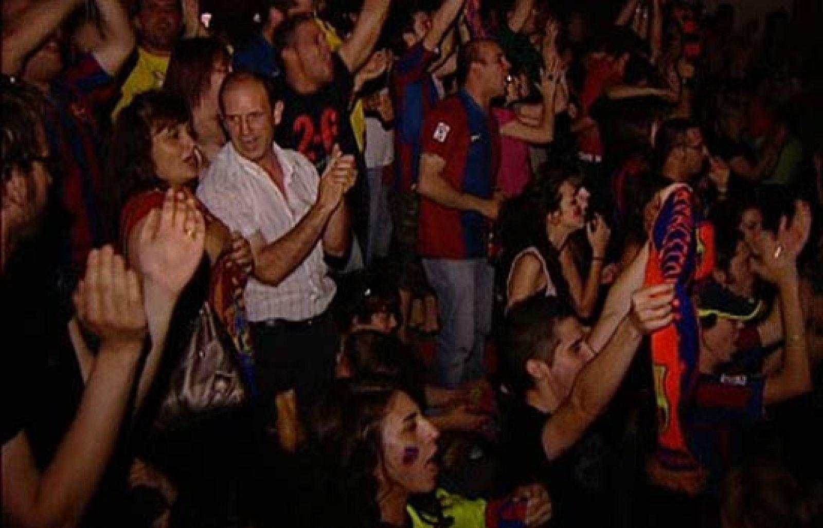 Santpedor, el pueblo natal del técnico del Barcelona, Pep Guardiola, ha vivido con intensidad la final la Liga de Campeones.