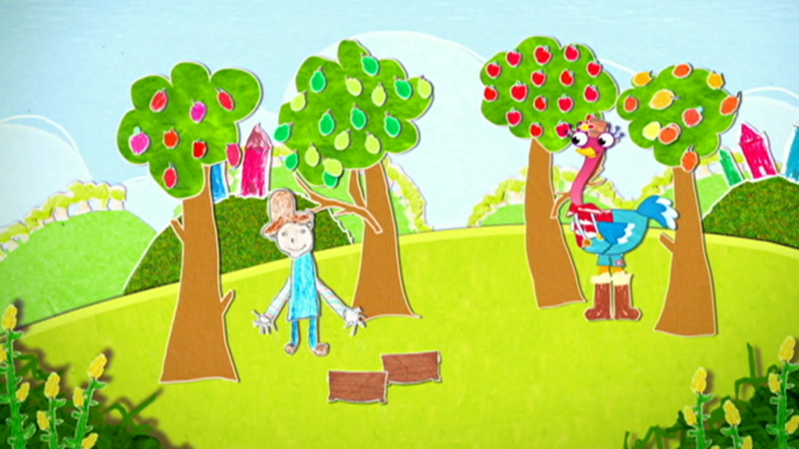 Olive recolecta - Olive la pequeña avestruz | Ver