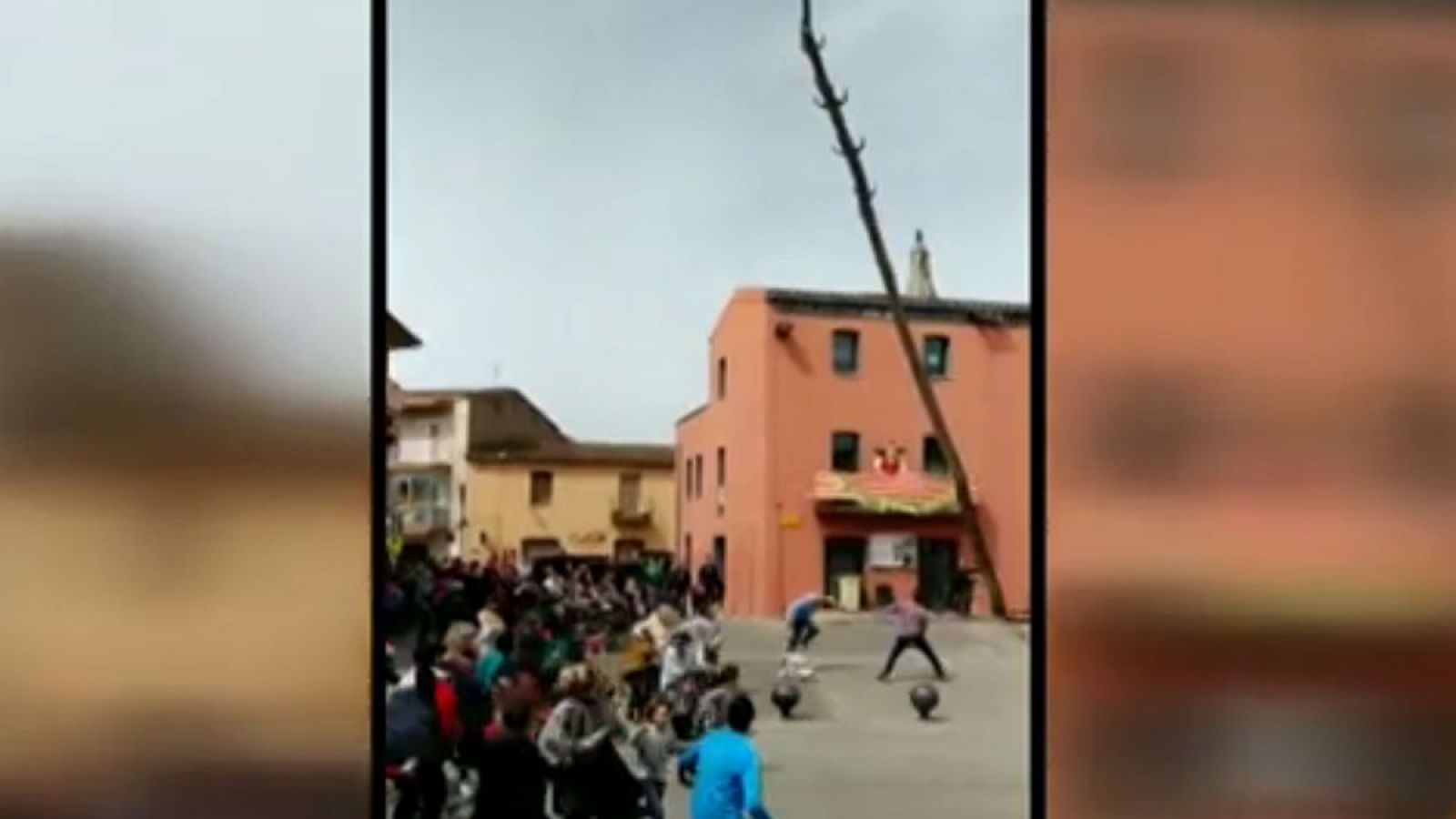 Susto en la fiesta mayor de Cornellà del Terri por la caída de un árbol ante los asistentes