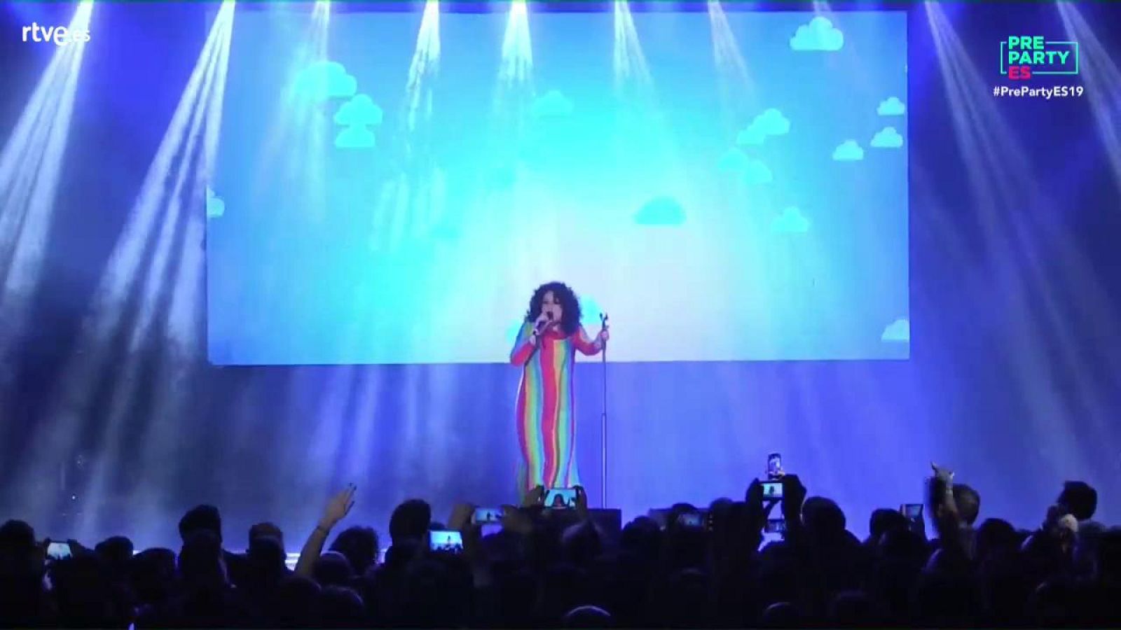Eurovisión 2019 - Lydia canta "No quiero escuchar" en la Preparty