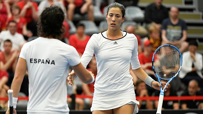 Tenis - España recupera ante Bélgica una plaza en el Grupo Mundial de Copa Federación