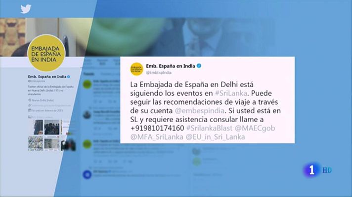  - Hasta el momento no hay constancia de que ningun español se encuentre entre las víctimas