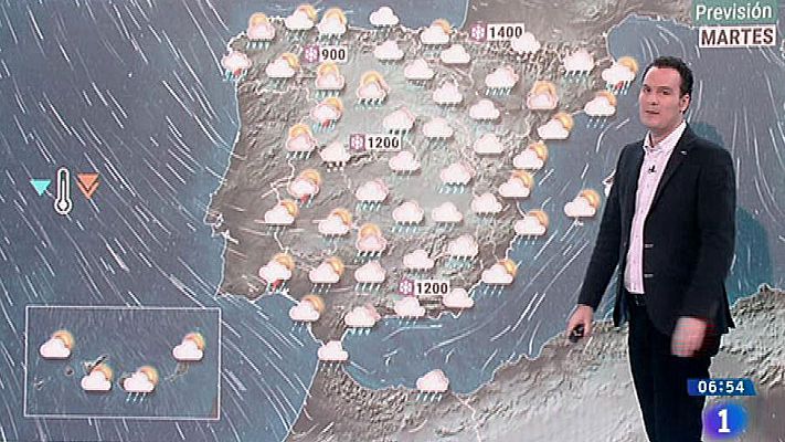 El tiempo - Lluvias y chubascos en casi toda España por un frente atlántico