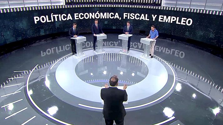 Telediario 1 - La verificación del debate a cuatro en RTVE