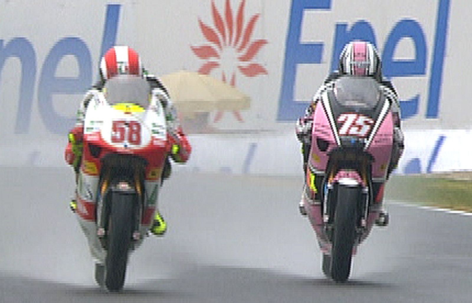 Pasini ha ganado a Simoncelli después de un final muy ajustado.