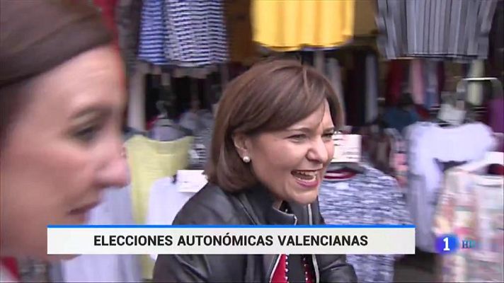 Telediario 1 - Los candidatos a la Generalitat valenciana apuran las últimas horas de campaña