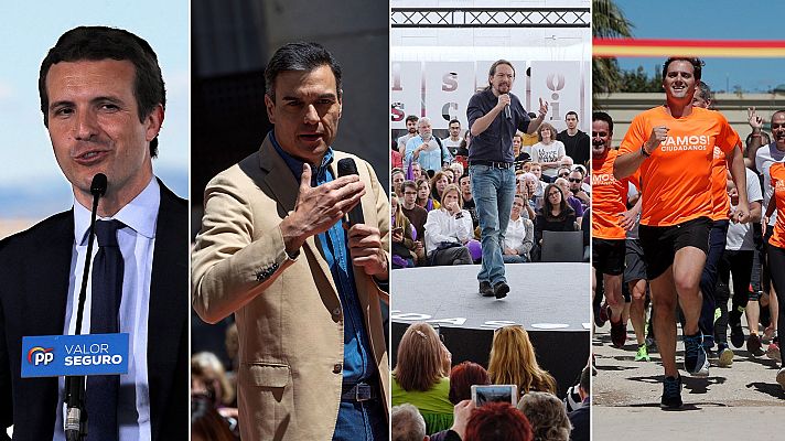 Telediario 1 - Los partidos apuran las últimas horas de campaña electoral