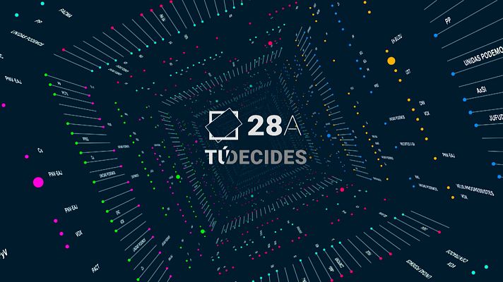 Telediario 1 - Gran despliegue informativo en RTVE el 28A, con un sondeo al cierre de los colegios y el escrutinio en tiempo real