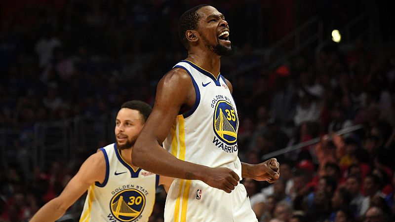 Los Warriors pasan ronda con 50 puntos de Kevin Durant