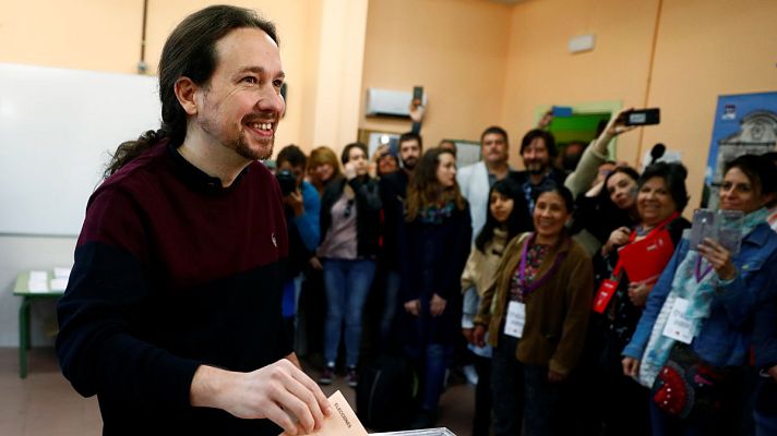 Informativo 24h - Pablo Iglesias vota en Madrid: "Ojalá la participación sea muy alta"