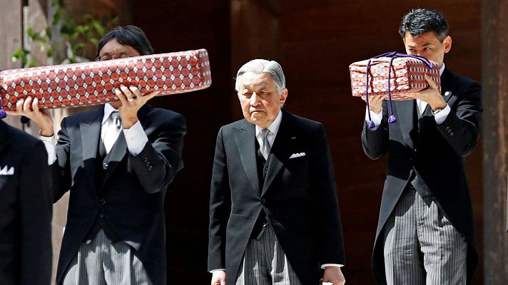 Telediario 1 - Japón se prepara para la abdicación del emperador Akihito